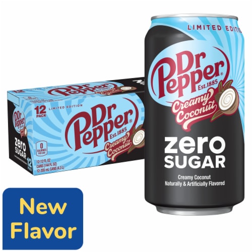 Dr Pepper Creamy Coconut Zero Sugar Soda F3