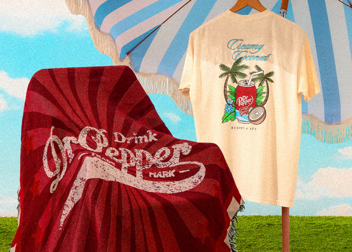 Dr Pepper merch artwork